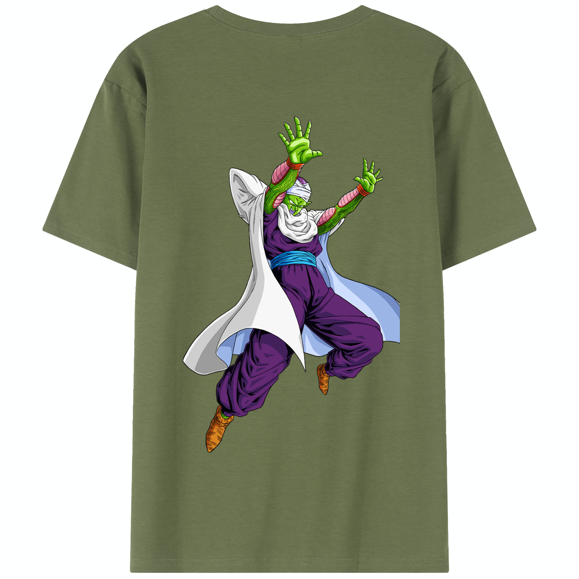 （画像用） ドラゴンボール ピッコロ DRAGON BALL Piccolo 綿100％半袖Tシャツ（背面プリント）